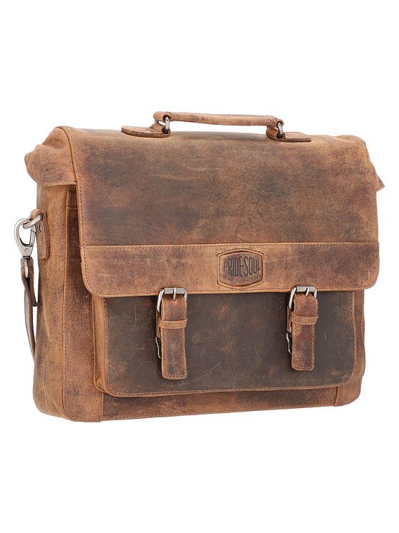 Pride and Soul Kuffert i læder med 37 cm rum til bærbar computer Pride and Soul Kuffert i læder med 37 cm rum til bærbar computer