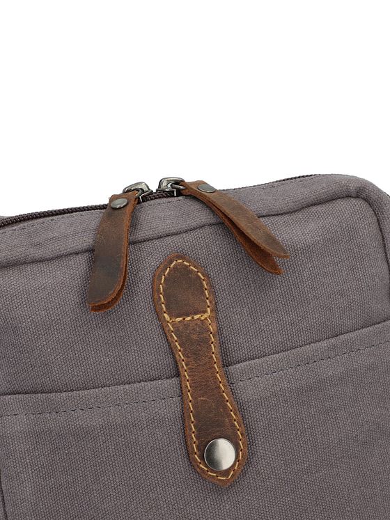 Greenburry Vintage skuldertaske i hamp 19 cm