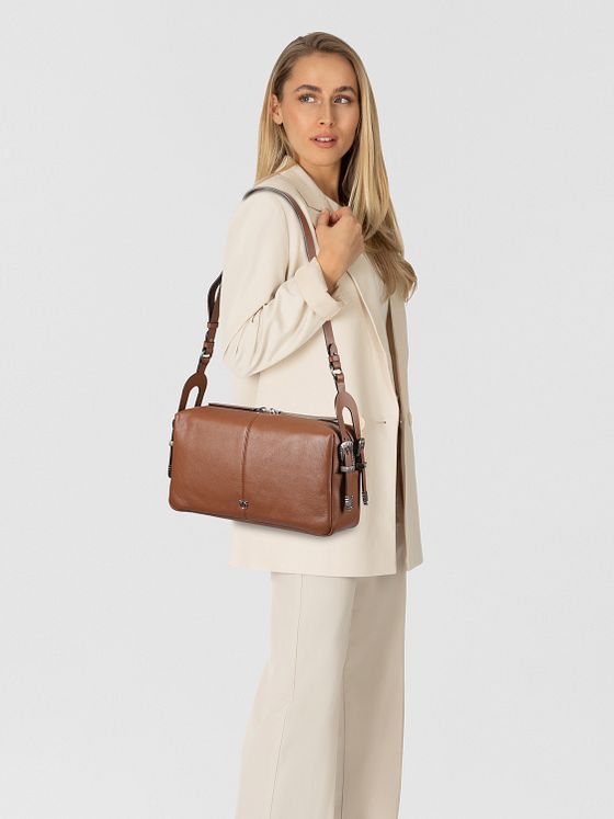 PINKO 24 Classic Skuldertaske Læder 34 cm
