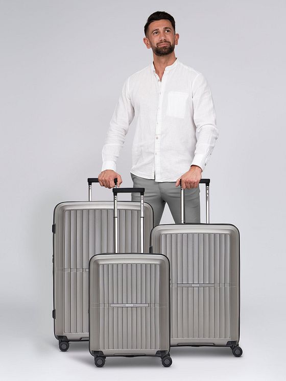 Pactastic Collection 01 4-hjulet kuffertsæt, 3 dele, med stretchfold