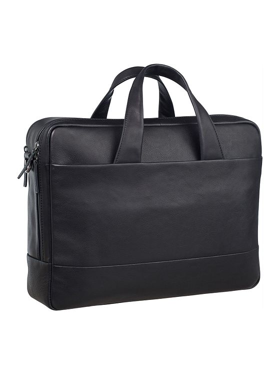 Leonhard Heyden Hamburg dokumentmappe læder 40 cm rum til bærbar computer