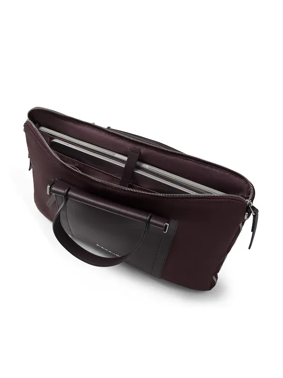 Piquadro Lyra Portfölj Läder 42 cm Laptopfack med expansionsveck