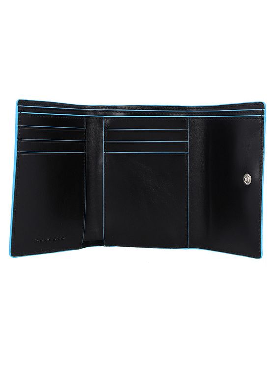 Piquadro Blå firkantet pung RFID-læder 12 cm