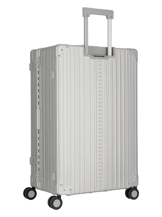 Aleon Traveler Macro 4-hjulig resväska i Aluminium, 77 cm, med klädfodral Aleon Traveler Macro 4-hjulig resväska i Aluminium, 77 cm, med klädfodral
