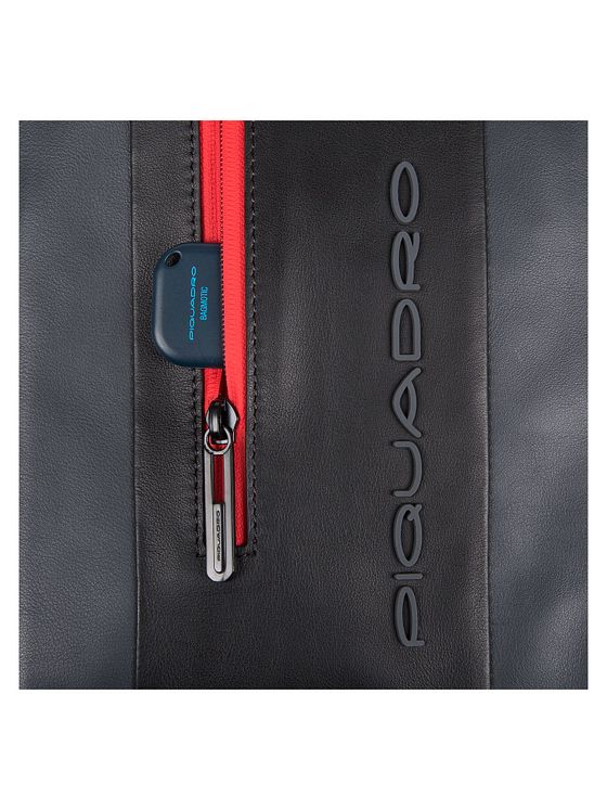 Piquadro Urban-rygsæk i læder 39 cm med rum til bærbar computer