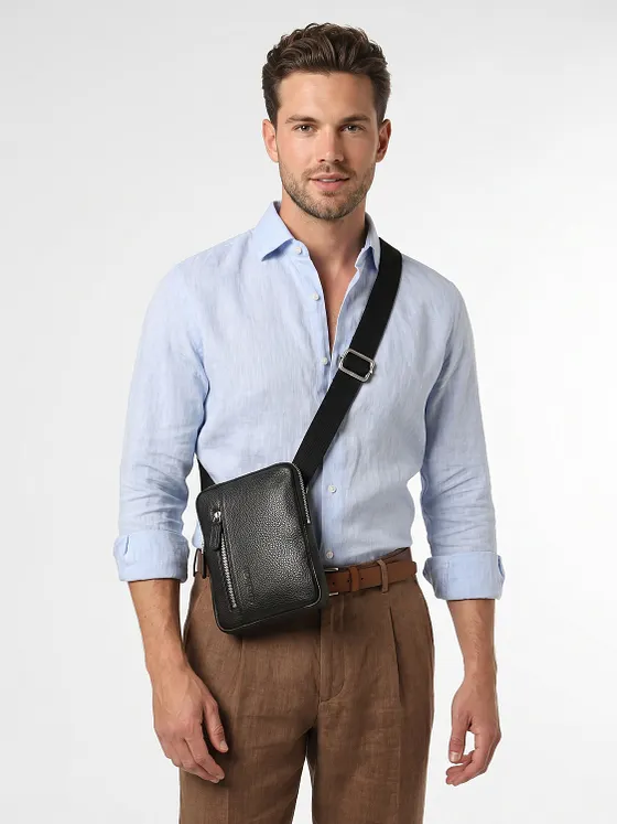 Strellson Kennington Mini bag crossbodytaske Læder 13 cm Strellson Kennington Mini bag crossbodytaske Læder 13 cm