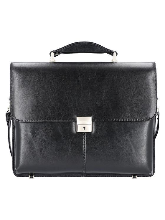 Alassio Faenza dokumentmappe i læder 40 cm med rum til bærbar computer