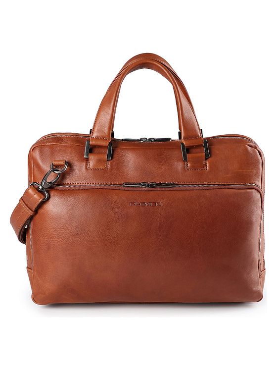 Plevier Vintage Larry Dokumenttaske Læder 40 cm Laptoprum