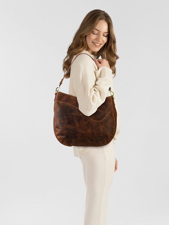 Greenburry Vintage Skuldertaske Læder 37 cm