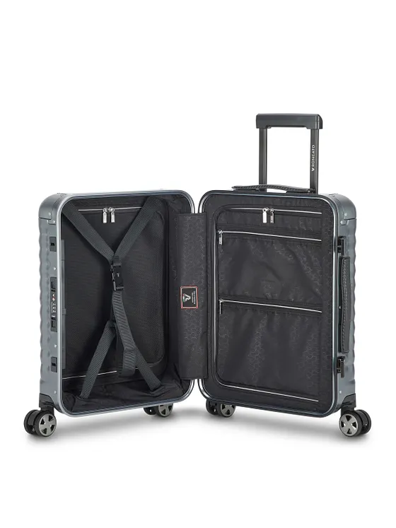 Roncato Maleta de cabina Uno de aluminio con 4 ruedas, 55 cm Roncato Maleta de cabina Uno de aluminio con 4 ruedas, 55 cm