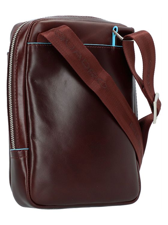 Piquadro Blå firkantet skuldertaske i læder 22 cm Piquadro Blå firkantet skuldertaske i læder 22 cm