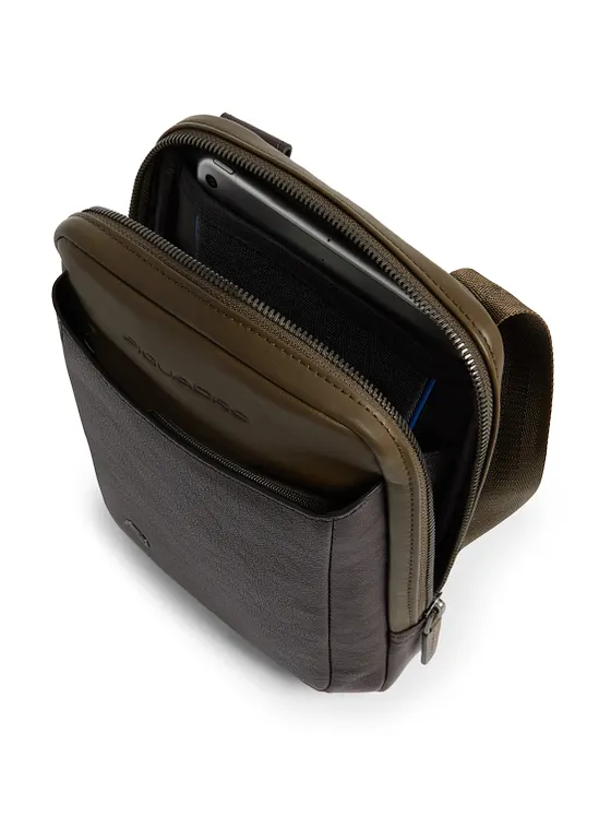 Piquadro Black Square Bolsa de hombro Piel natural 17 cm Piquadro Black Square Bolsa de hombro Piel natural 17 cm