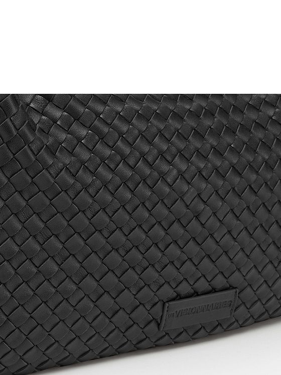 LES VISIONNAIRES Sadie Weave Taška přes rameno Kůže 37 cm