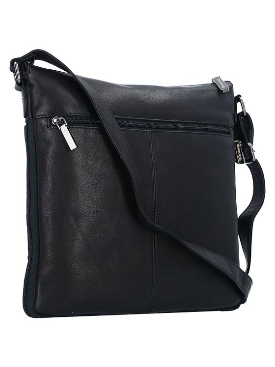 Greenland Nature Black Nappa Skuldertaske Læder 29 cm