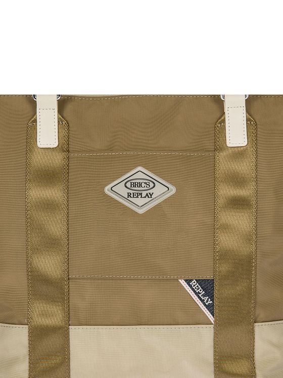 Bric's Replay Sand Woo Shopper-taske 26 cm Bric's Replay Sand Woo Shopper-taske 26 cm