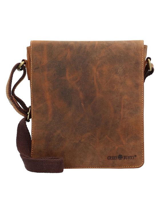 Greenburry Vintage skuldertaske i læder 23 cm