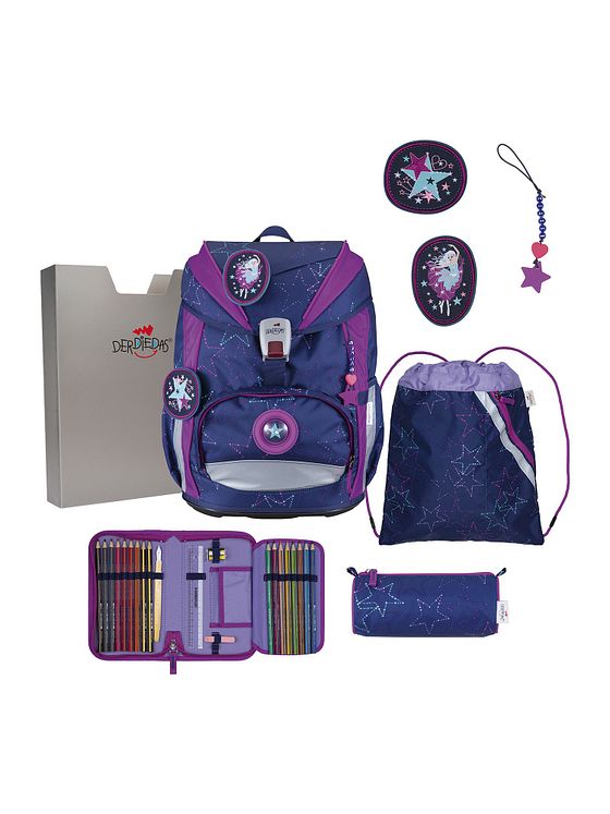 DerDieDas ErgoFlex Light Skoleransel-sæt 5-delt