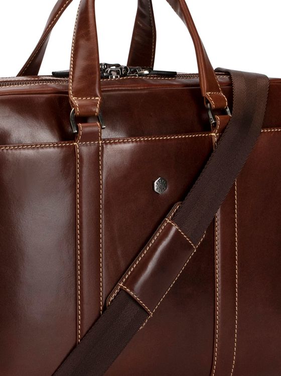 Jekyll & Hide Montana Aktovka RFID ochrana Kůže 41 cm Kapsa na notebook