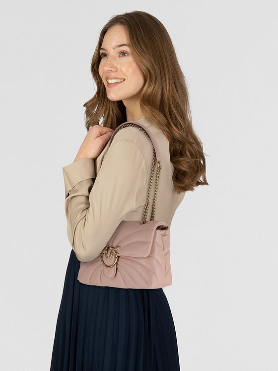 PINKO Love Puff Skuldertaske Læder 30 cm