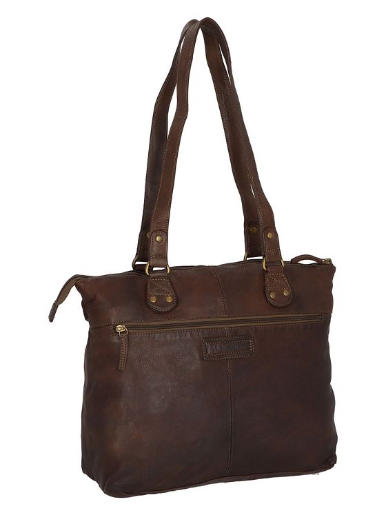 Greenland Nature Femi & Nine-skuldertaske i læder 35 cm