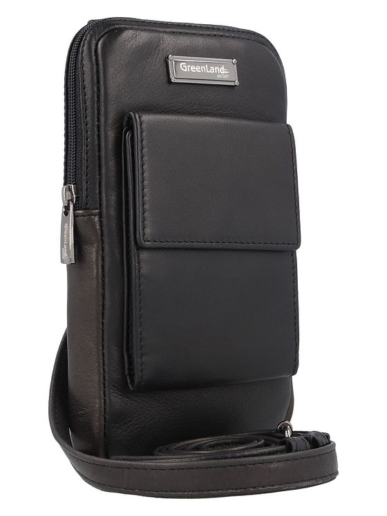 Greenland Nature Black Nappa Mobil-etui Læder 11.5 cm Greenland Nature Black Nappa Mobil-etui Læder 11.5 cm