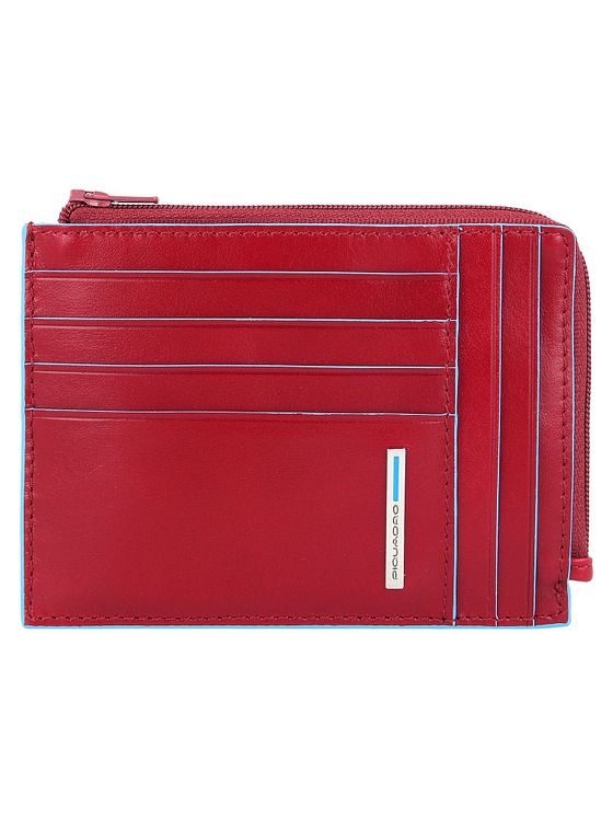 Piquadro Blå firkantet kreditkortholder RFID-læder 12 cm