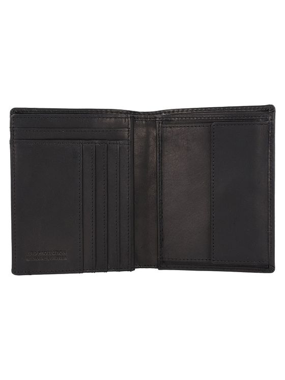 Greenburry Pure Black Pung RFID-beskyttelse Læder 10.5 cm