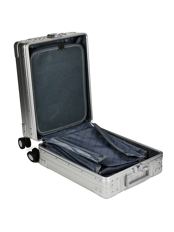 Aleon Business-kabinväska med 4-hjulig konstruktion i Aluminium, 50 cm, med fack för bärbar dator Aleon Business-kabinväska med 4-hjulig konstruktion i Aluminium, 50 cm, med fack för bärbar dator