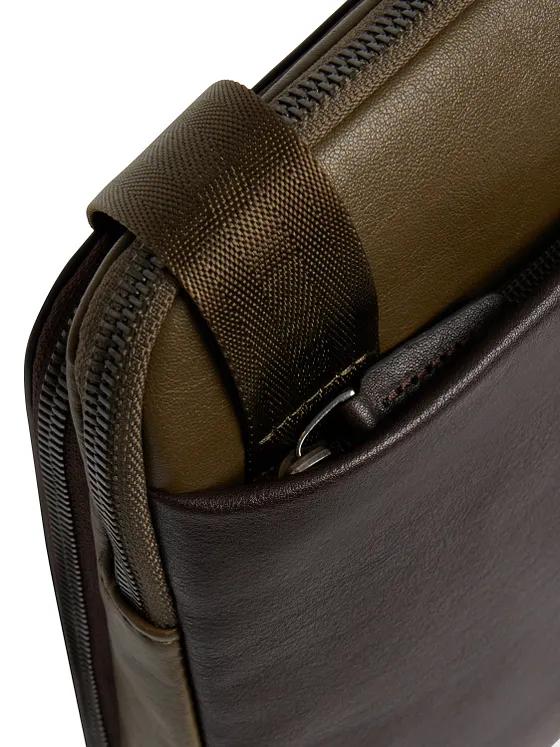 Piquadro Black Square Bolsa de hombro Piel natural 23 cm Piquadro Black Square Bolsa de hombro Piel natural 23 cm