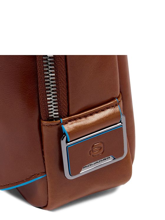 Piquadro Blue Square Skuldertaske RFID-beskyttelse Læder 25 cm