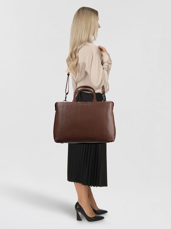 Mandarina Duck Mellow Urban Håndtaske Læder 40 cm Laptoprum