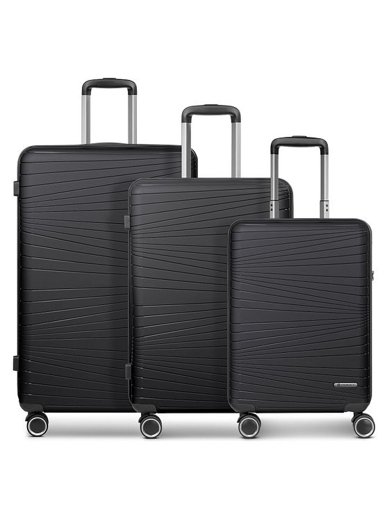 Franky Dallas 3.0 4-hjulet kuffertsæt 3-delt med strækfolder