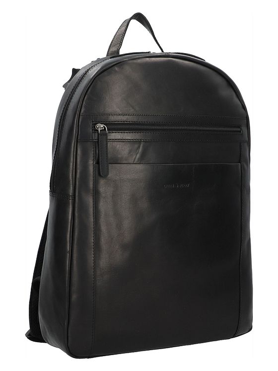 Greenburry Pure Black Daypack Læder 46 cm Laptoprum Greenburry Pure Black Daypack Læder 46 cm Laptoprum