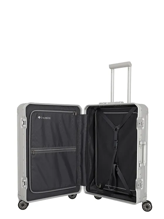 Travelite Trolley con 4 ruedas «Next» de aluminio, 67 cm Travelite Trolley con 4 ruedas «Next» de aluminio, 67 cm