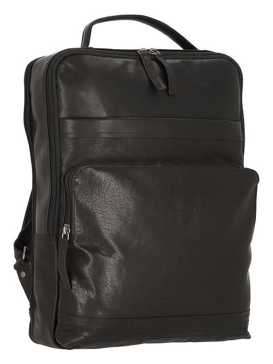 Spikes & Sparrow Bronco-rygsæk i læder med 40 cm rum til bærbar computer Spikes & Sparrow Bronco-rygsæk i læder med 40 cm rum til bærbar computer