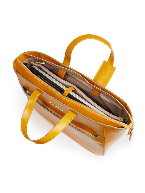 Piquadro Blue Square Nákupní taška Kůže 40 cm