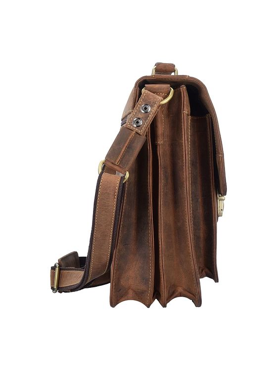 Greenburry Vintage dokumentmappe i læder 40 cm