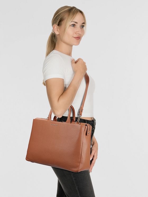 Mandarina Duck Mellow Urban Håndtaske Læder 40 cm Laptoprum