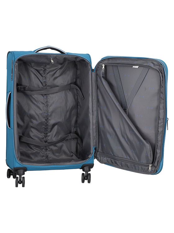 d & n Travel Line 9204 4 hjul Kuffert 3-delt med strækfold