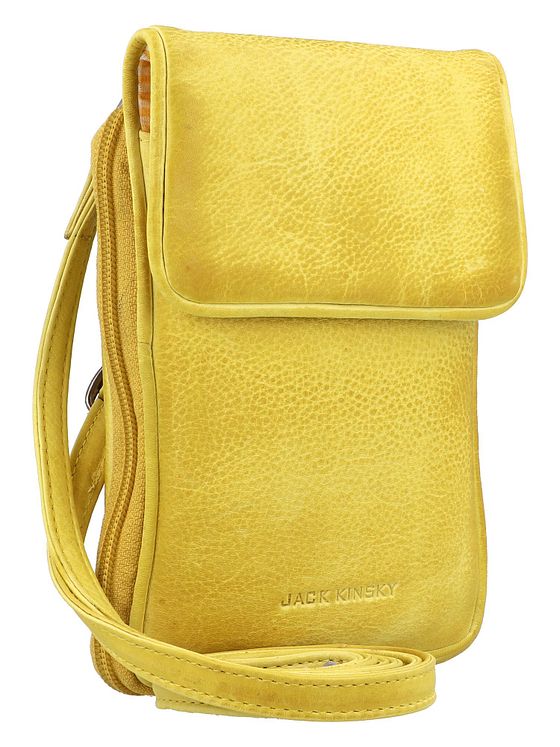 Jack Kinsky Nassau mobiltaske RFID læder 9,5 cm