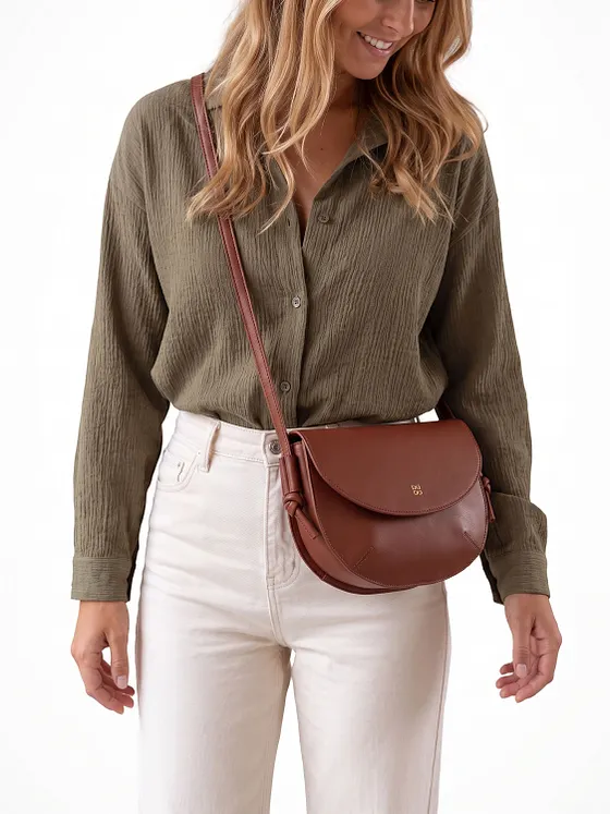 DuDu Skye Crossbody taška Kůže 21 cm