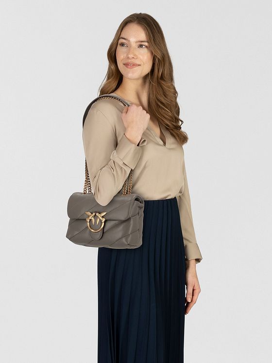 PINKO Love Puff Skuldertaske Læder 21 cm