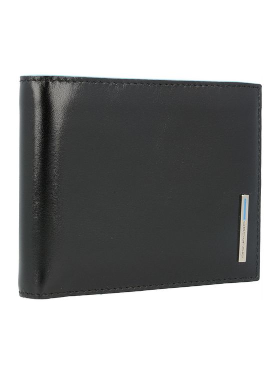 Piquadro Blå firkantet pung i læder 12,5 cm