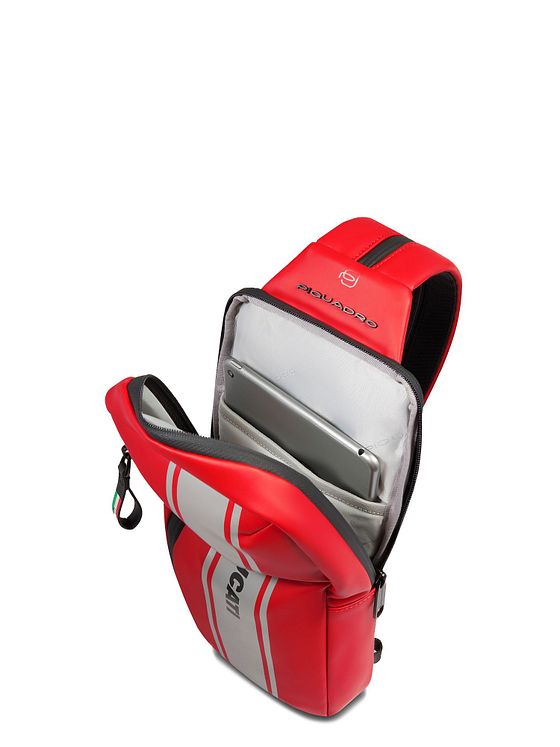 Piquadro Taška přes rameno Piquadro x Ducati 32 cm