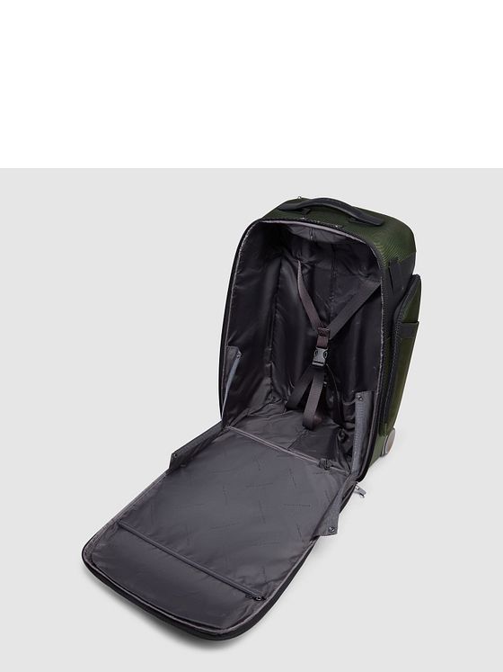 Piquadro Kort 2-hjulet rygsæk-trolley 53 cm rum til bærbar computer