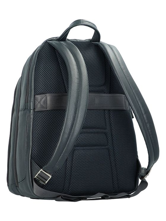 Piquadro Vibe-rygsæk i læder 43 cm med rum til bærbar computer Piquadro Vibe-rygsæk i læder 43 cm med rum til bærbar computer