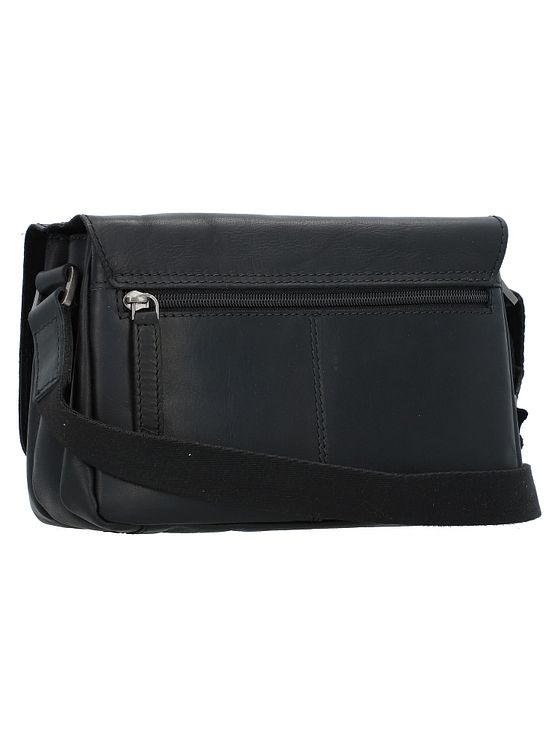 Greenburry Pure Black Skuldertaske Læder 23 cm
