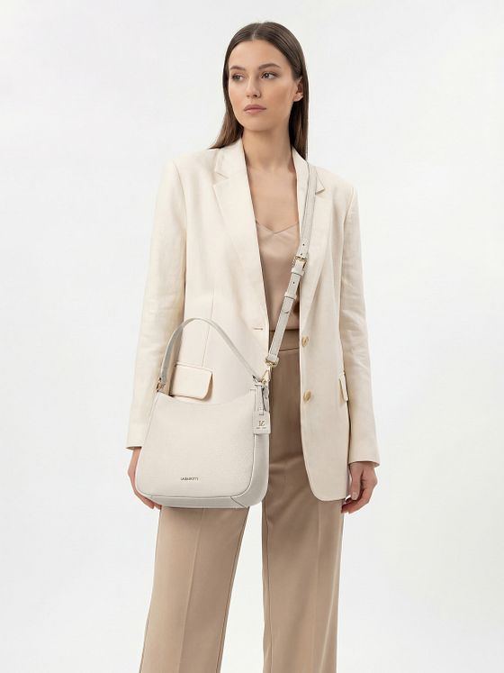 Lazarotti Bologna Leather Hobo taška přes rameno kůže 27 cm