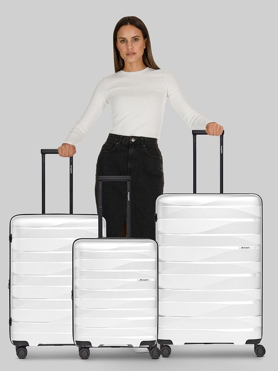 Bergpfeil Travel 4-hjuls kuffertsæt, 3-delt, med stretchfoldning