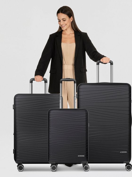 Franky Dallas 3.0 4-hjulet kuffertsæt 3-delt med strækfolder